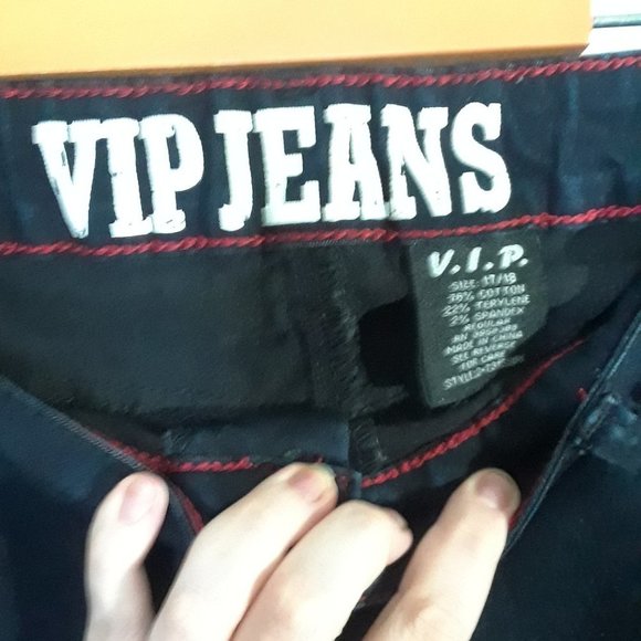 VIP Jeans Dark Blue Skinny Jeans Size 17/18 - Picture 8 of 8